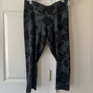 Lululemon Floral Black Leggings